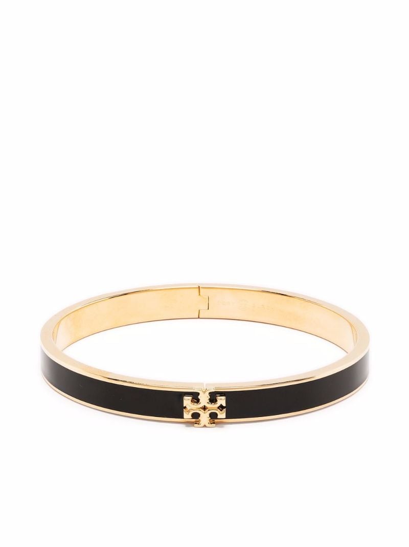 Gold-tone Kira Enamelled Brass Bangle Bracelet