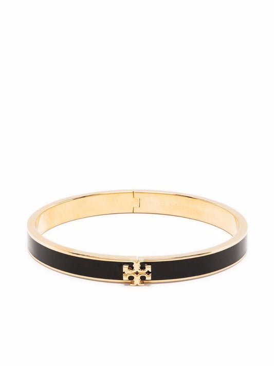 Gold-tone Kira Enamelled Brass Bangle Bracelet