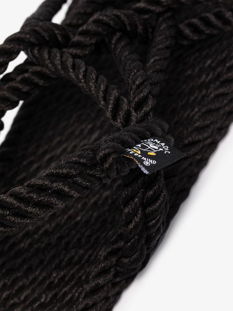 Black Jc Rope Sandals