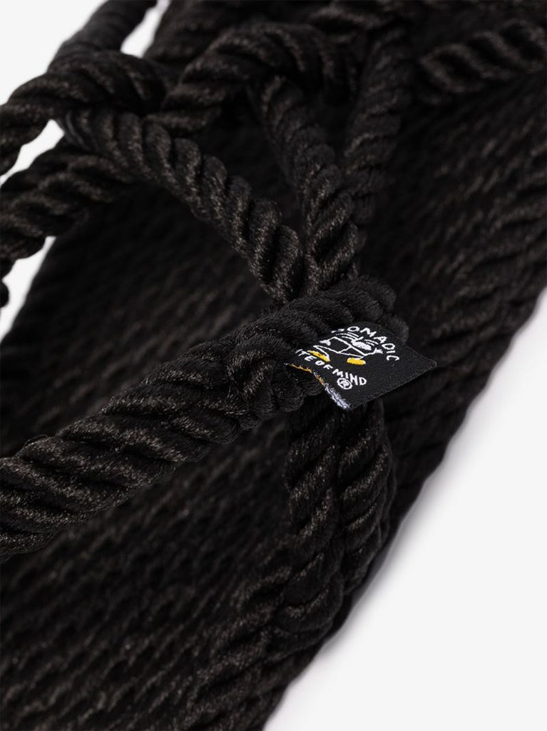 Black Jc Rope Sandals