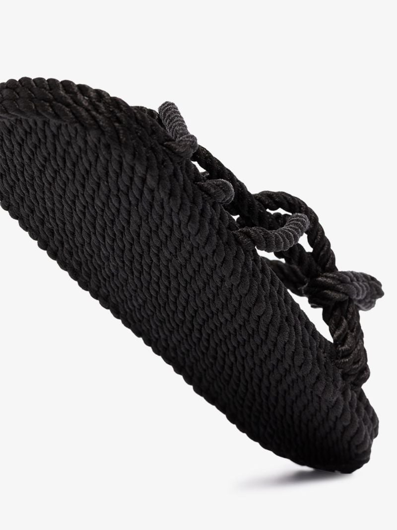 Black Jc Rope Sandals