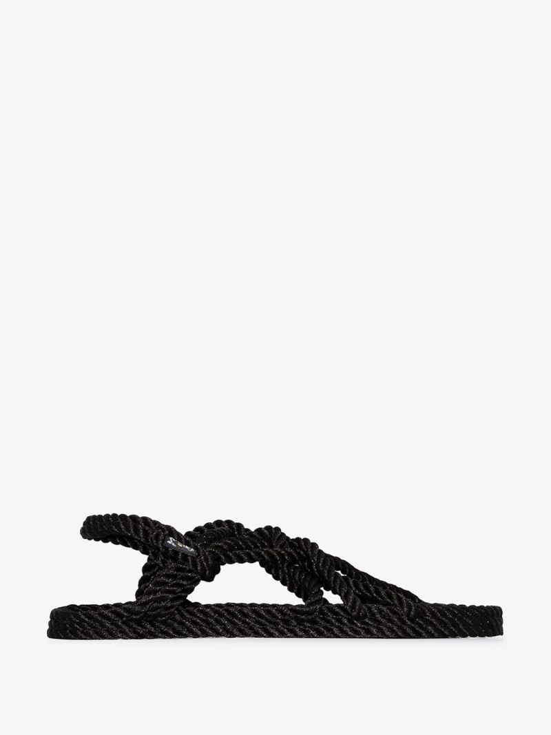 Black Jc Rope Sandals