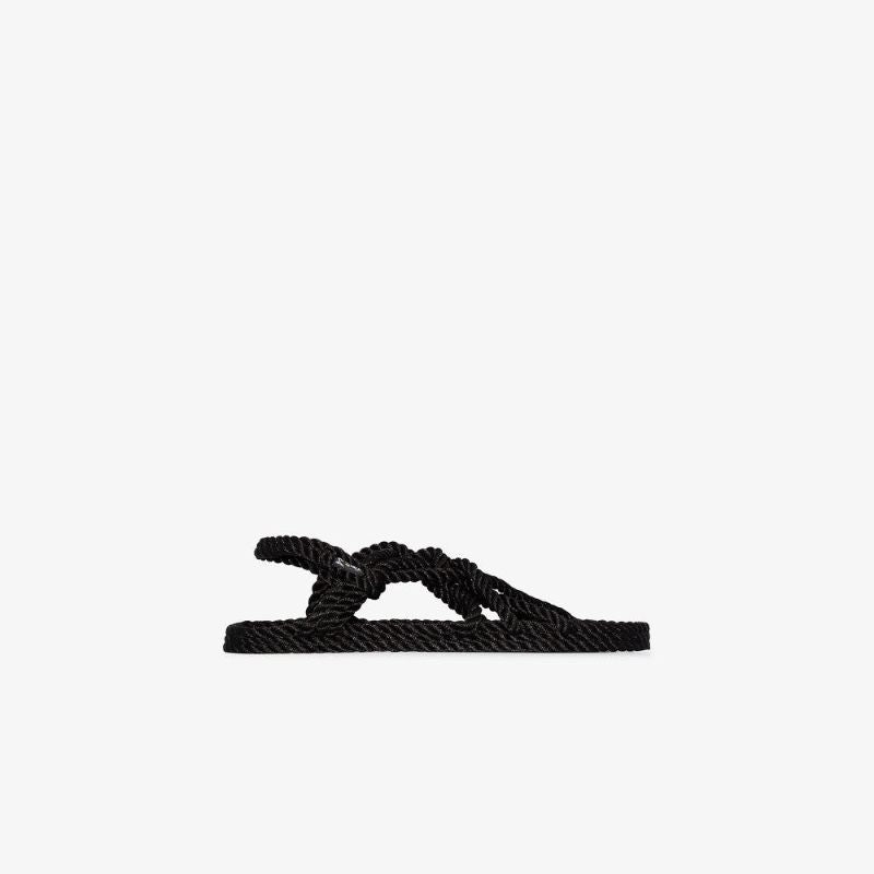 Black Jc Rope Sandals