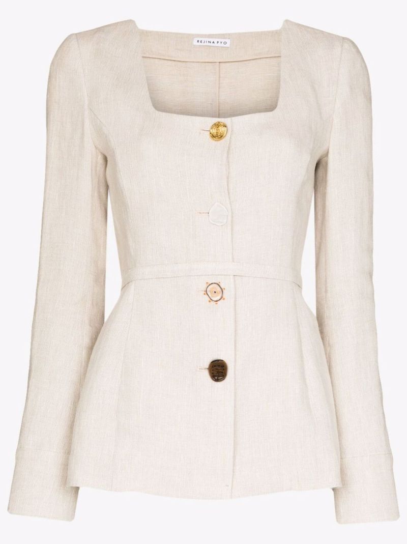 Martina Belted Linen Jacket