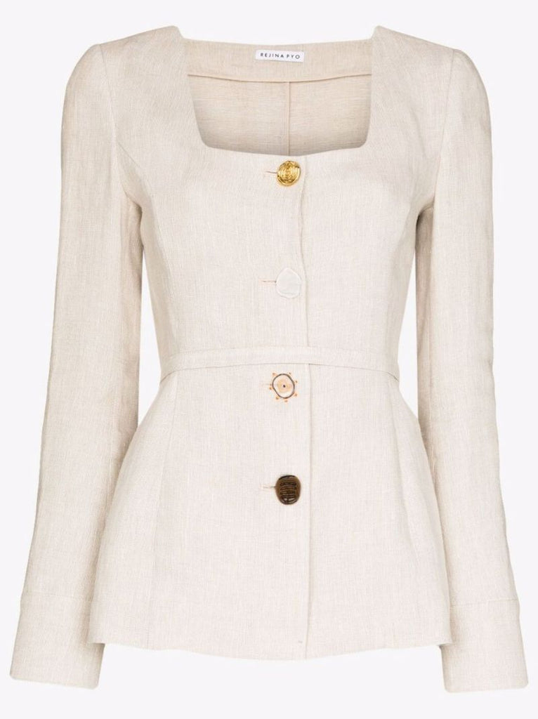 Martina Belted Linen Jacket