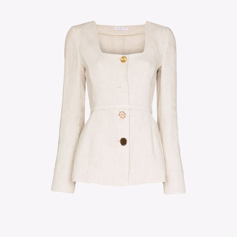 Martina Belted Linen Jacket