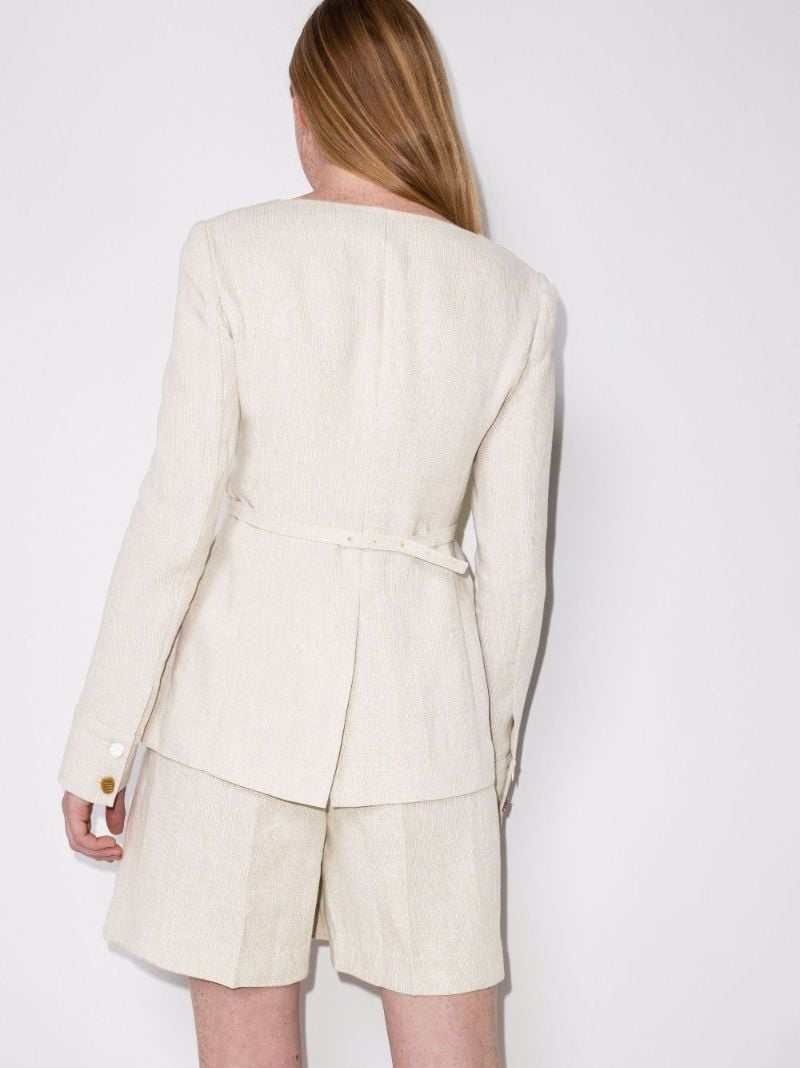 Martina Belted Linen Jacket