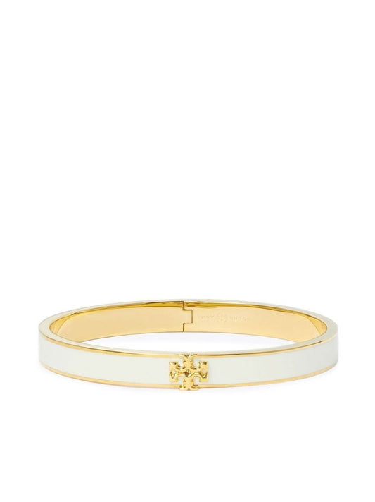 Gold-tone Kira Enamelled Bangle Bracelet