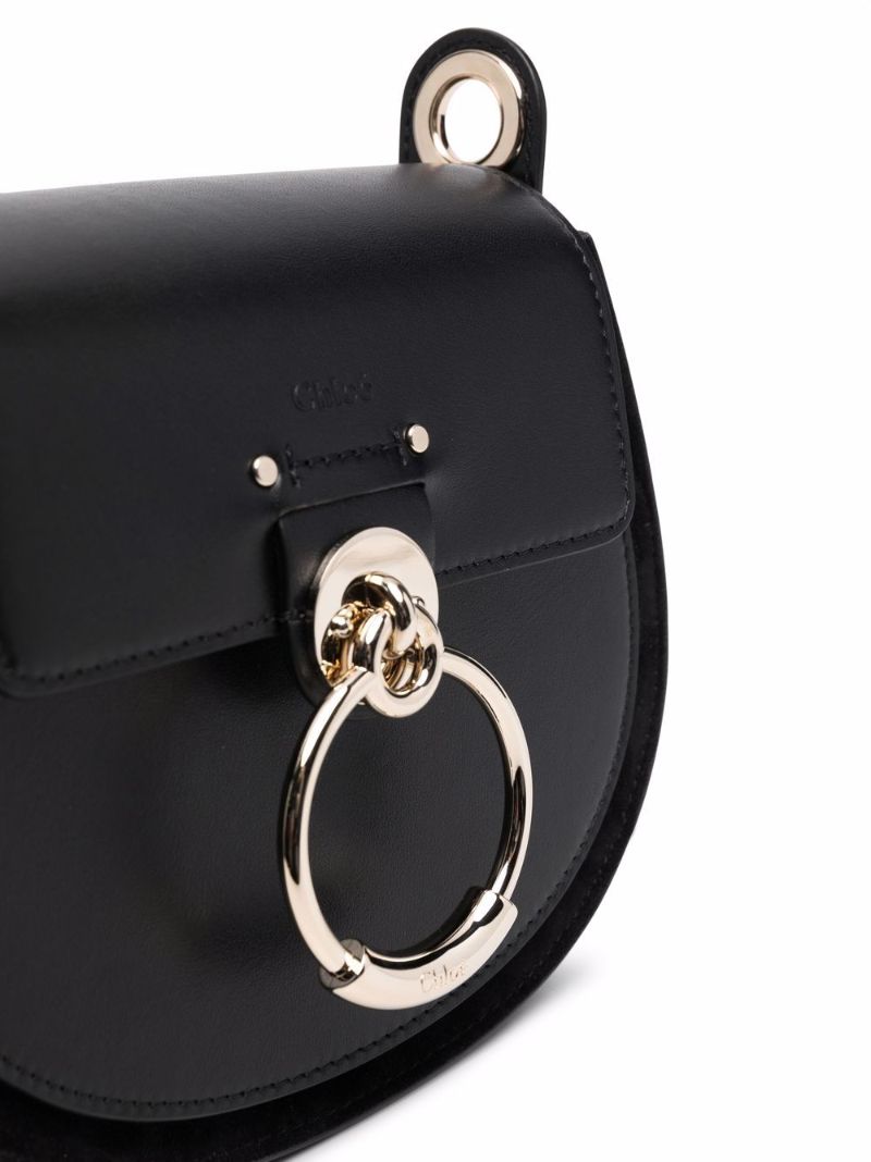 Black Tess Leather Crossbody Bag