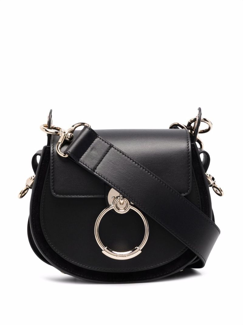 Black Tess Leather Crossbody Bag