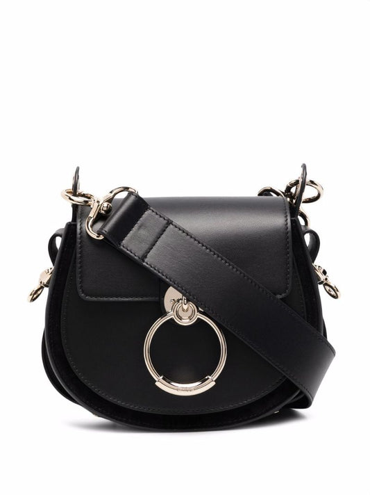 Black Tess Leather Crossbody Bag