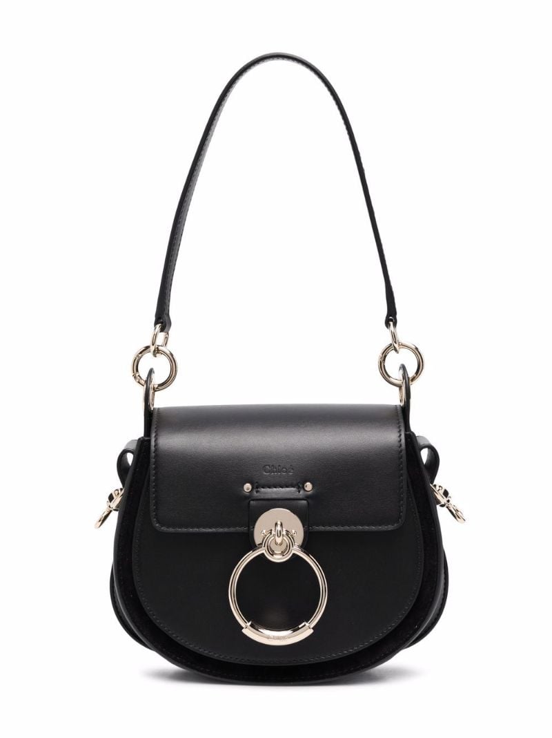 Black Tess Leather Crossbody Bag