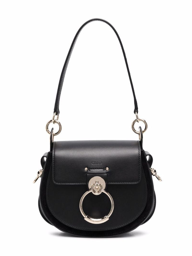 Black Tess Leather Crossbody Bag