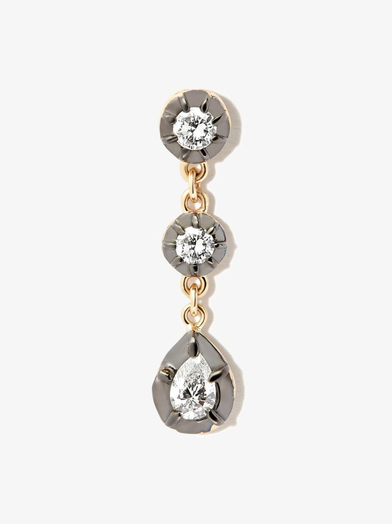 14k Yellow Gold Sophia Diamond Drop Earring