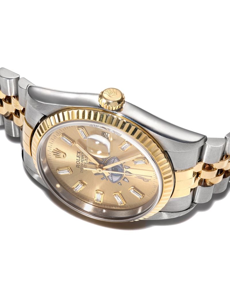Reworked Vintage Stainless Steel Rolex Datejust Watch