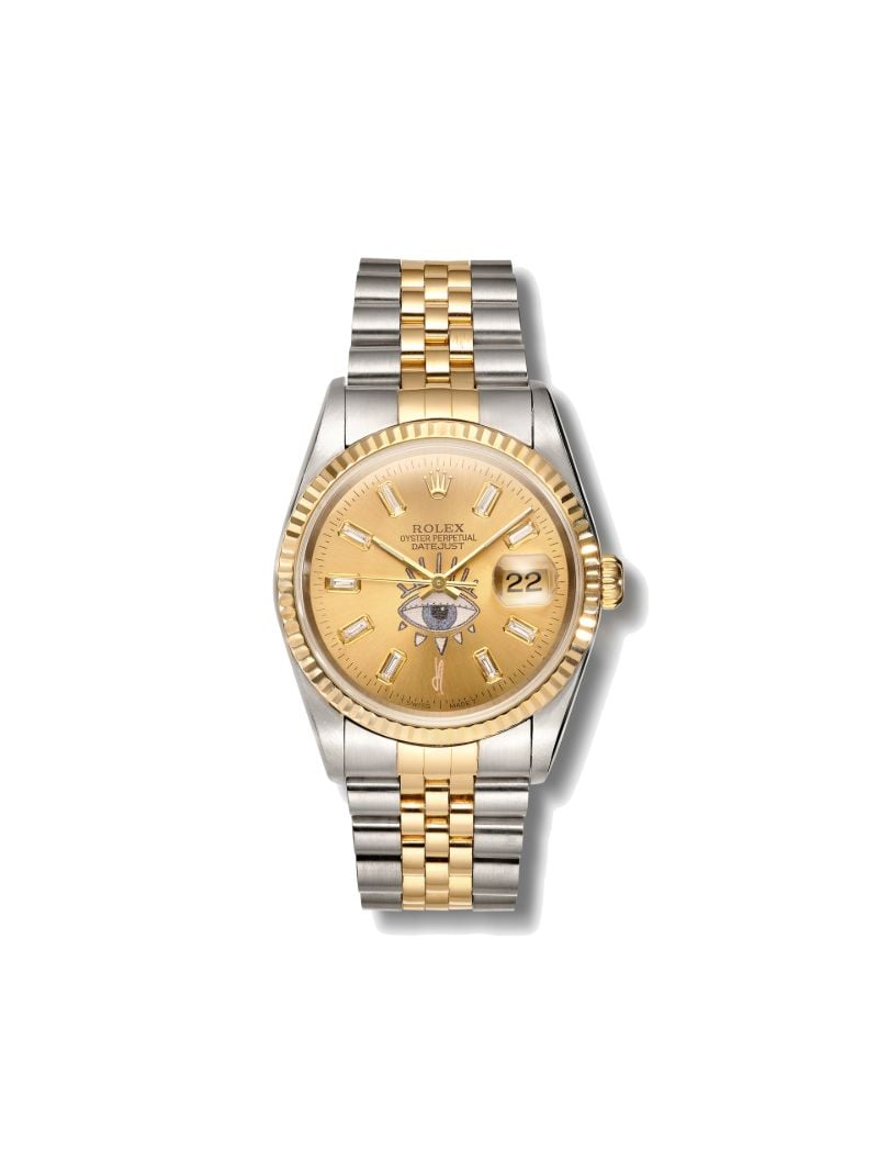 Reworked Vintage Stainless Steel Rolex Datejust Watch