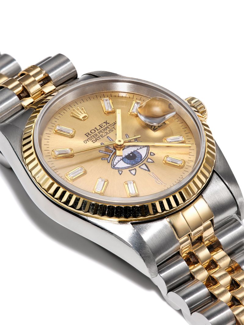 Reworked Vintage Stainless Steel Rolex Datejust Watch