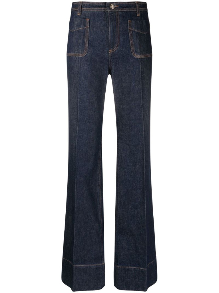 Blue Brooklyn Flared Jeans