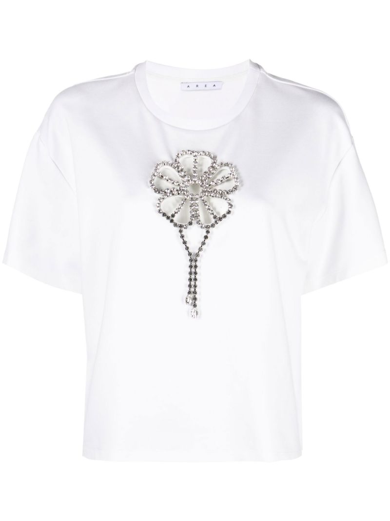 White Crystal Flower T-shirt