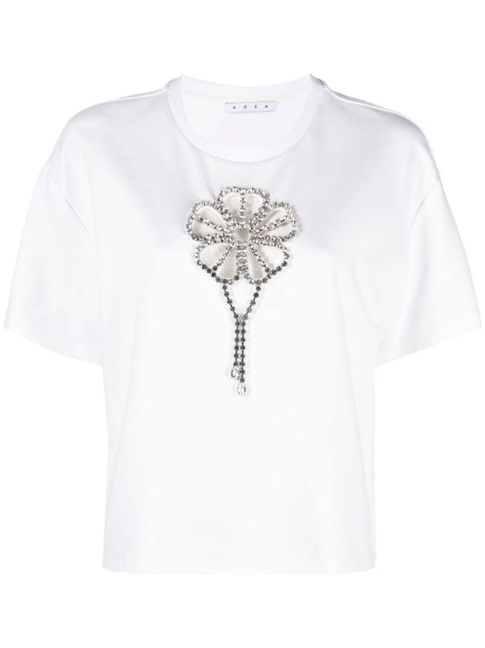White Crystal Flower T-shirt