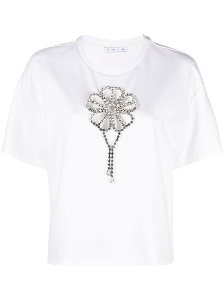 White Crystal Flower T-shirt