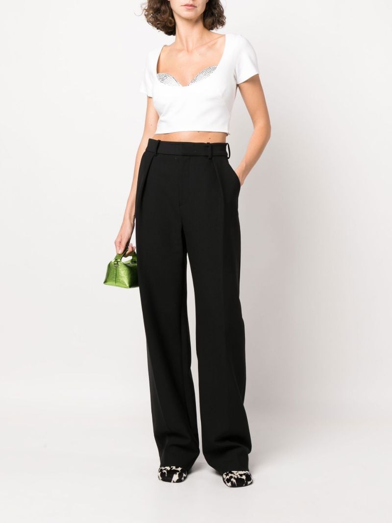 Crystal Bodice Cropped T-shirt