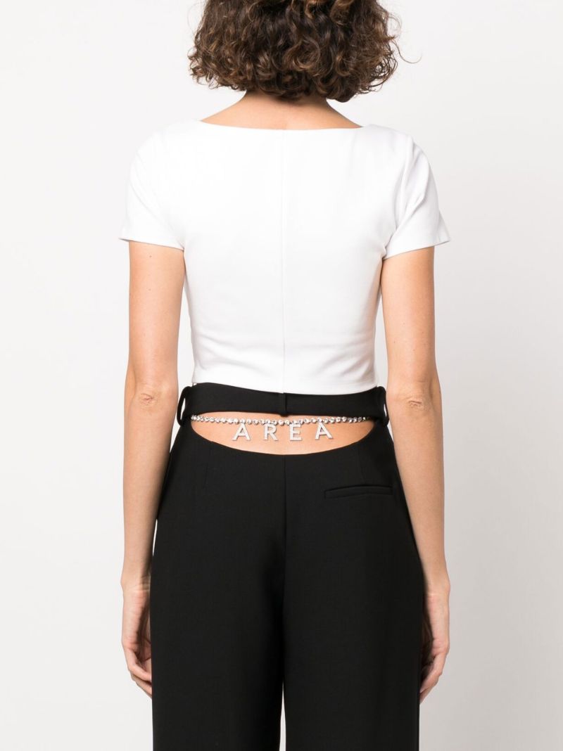 Crystal Bodice Cropped T-shirt