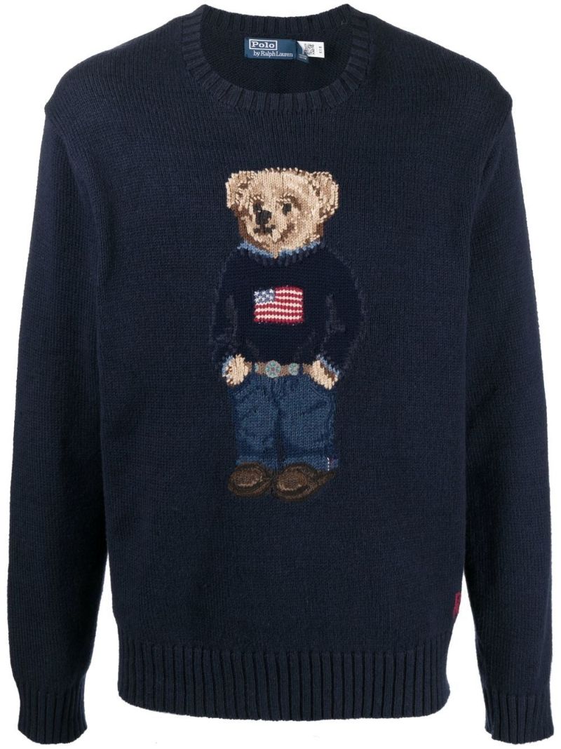 Navy Polo Bear Sweater