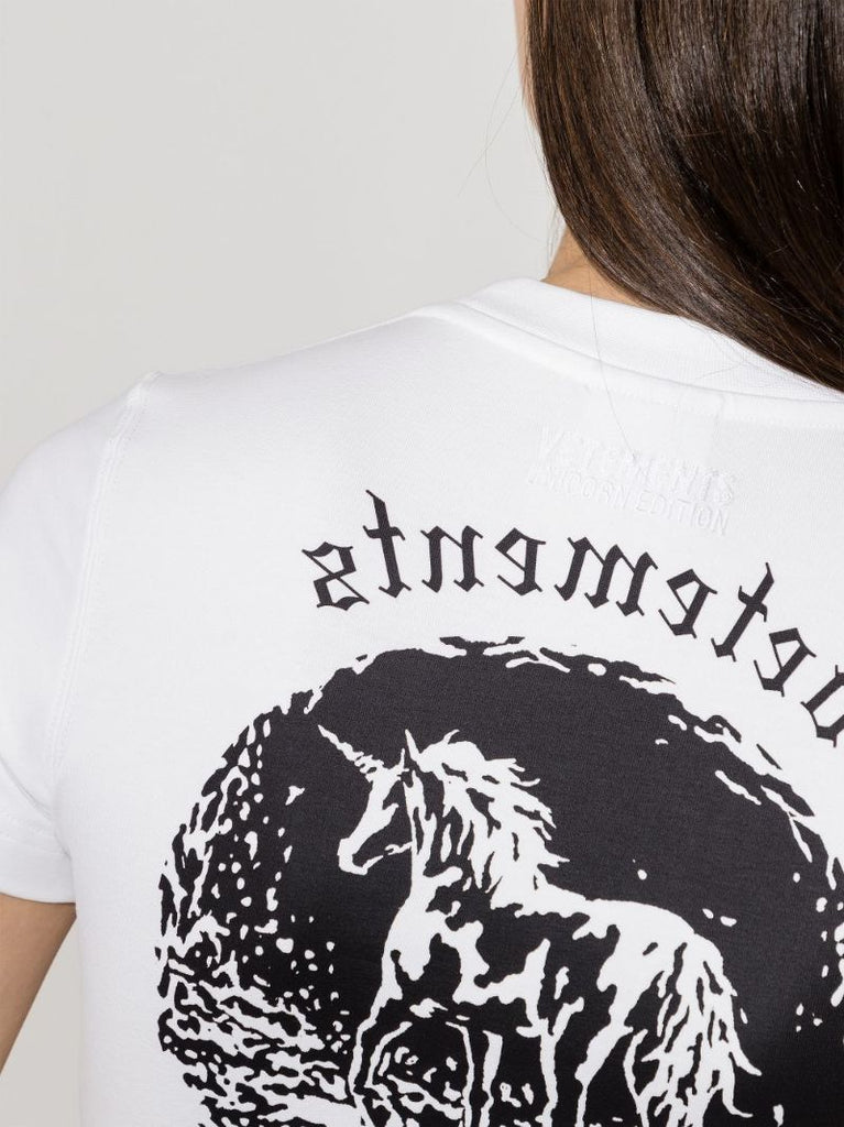 Unicorn Print Cotton T-shirt