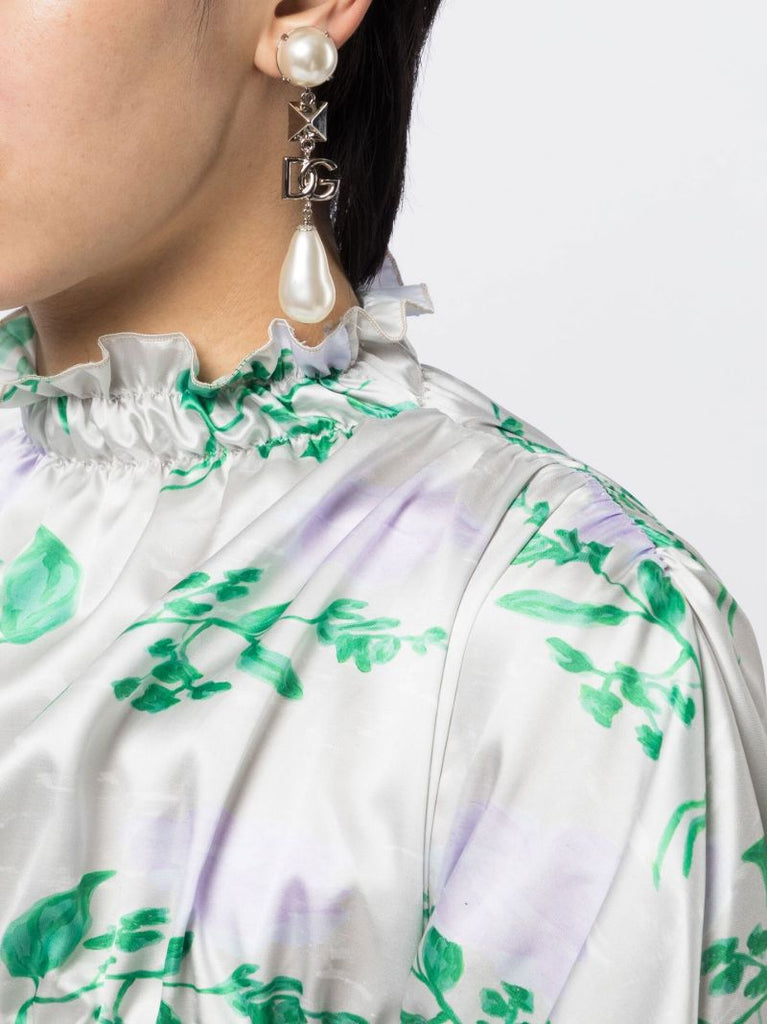 Silver-plated Pearl Clip-on Drop Earrings