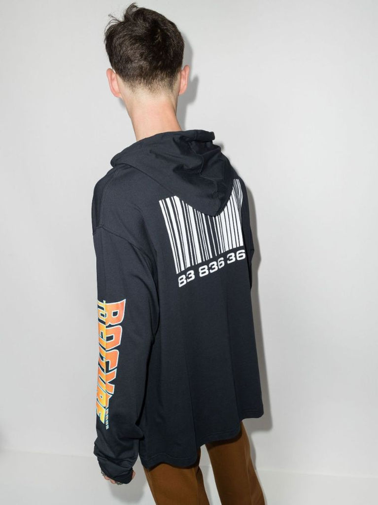Back to the Future Print Cotton Hoodie