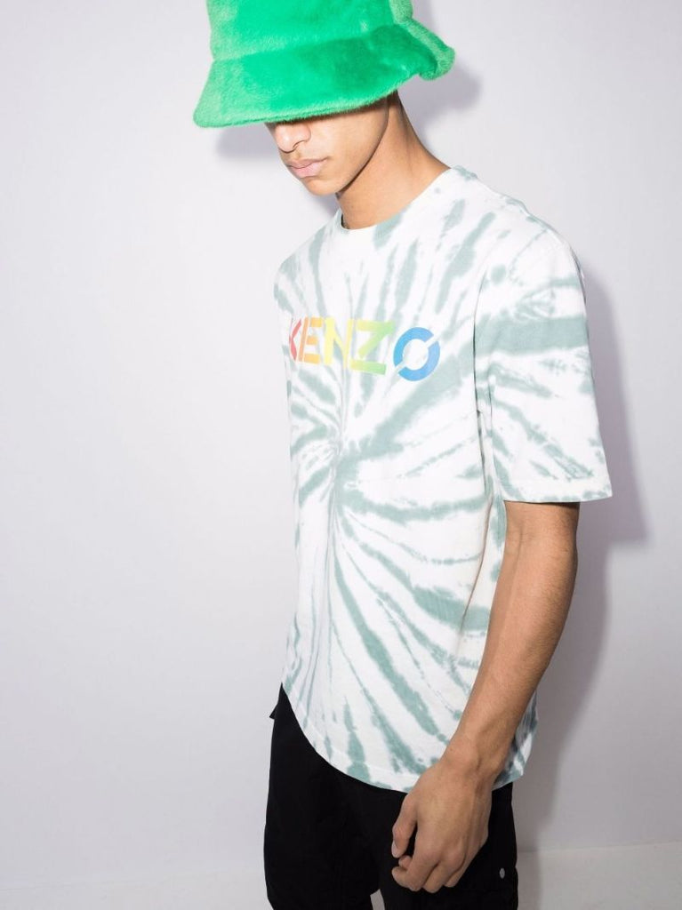 Logo Print Tie-dye T-shirt