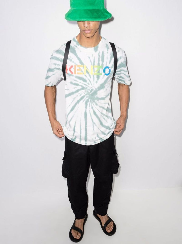 Logo Print Tie-dye T-shirt