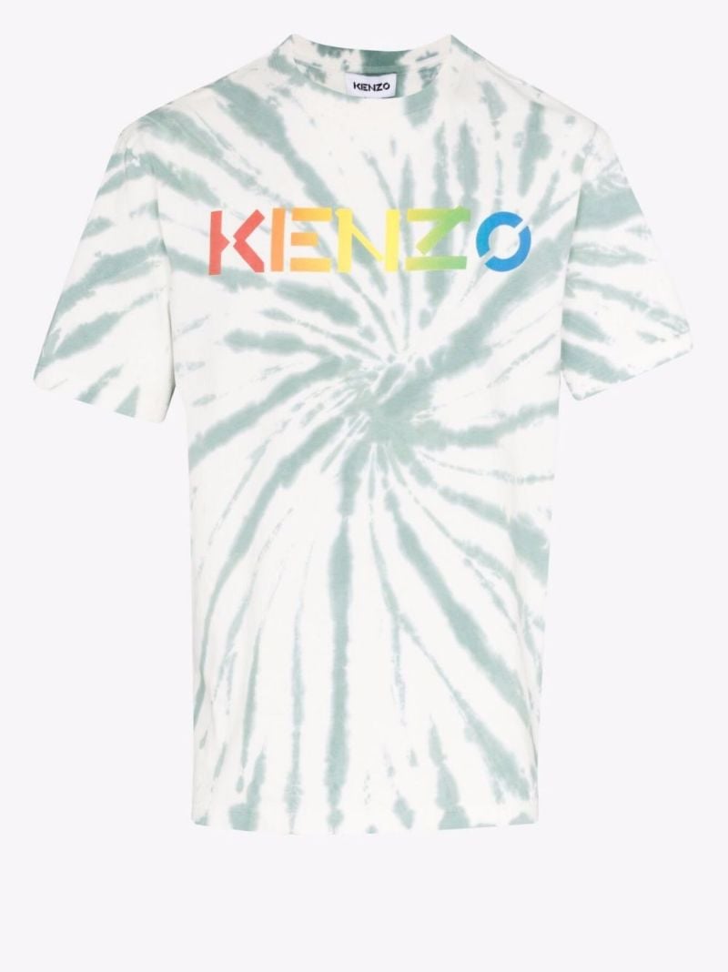Logo Print Tie-dye T-shirt