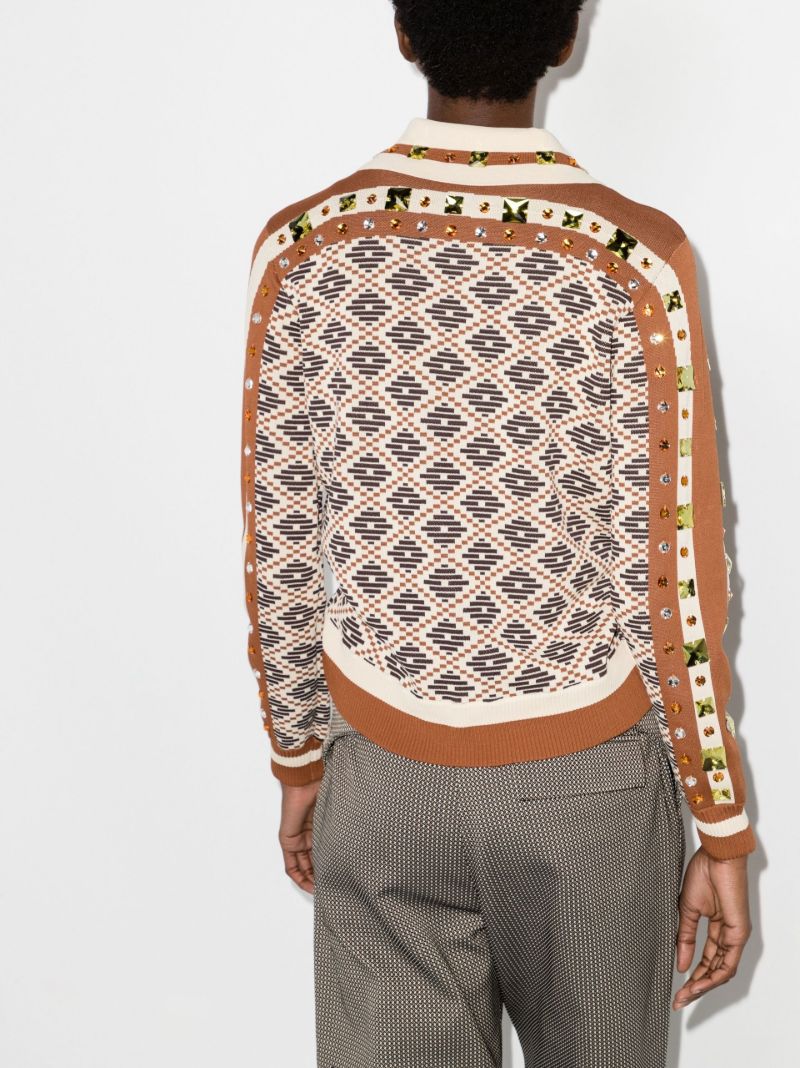 Brown Beno Zip-up Sweater