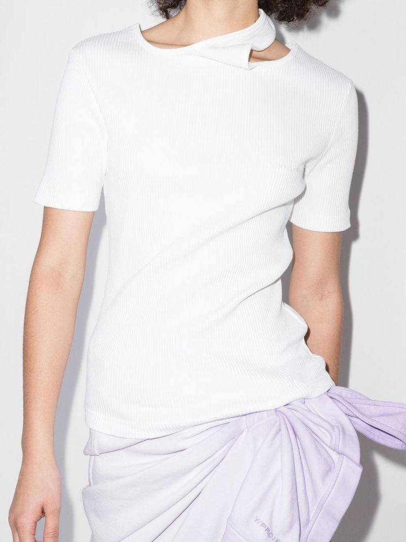 Double Collar Cotton T-shirt