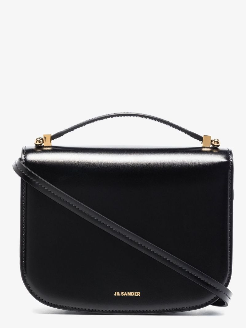 Black Taos Small Leather Cross Body Bag