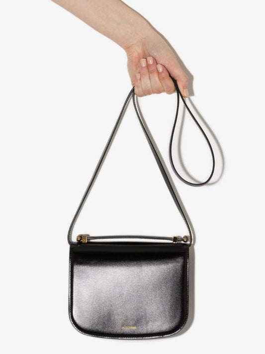 Black Taos Small Leather Cross Body Bag