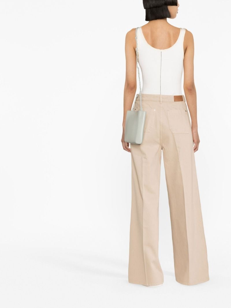 Neutral Brompton Wide Leg Jeans