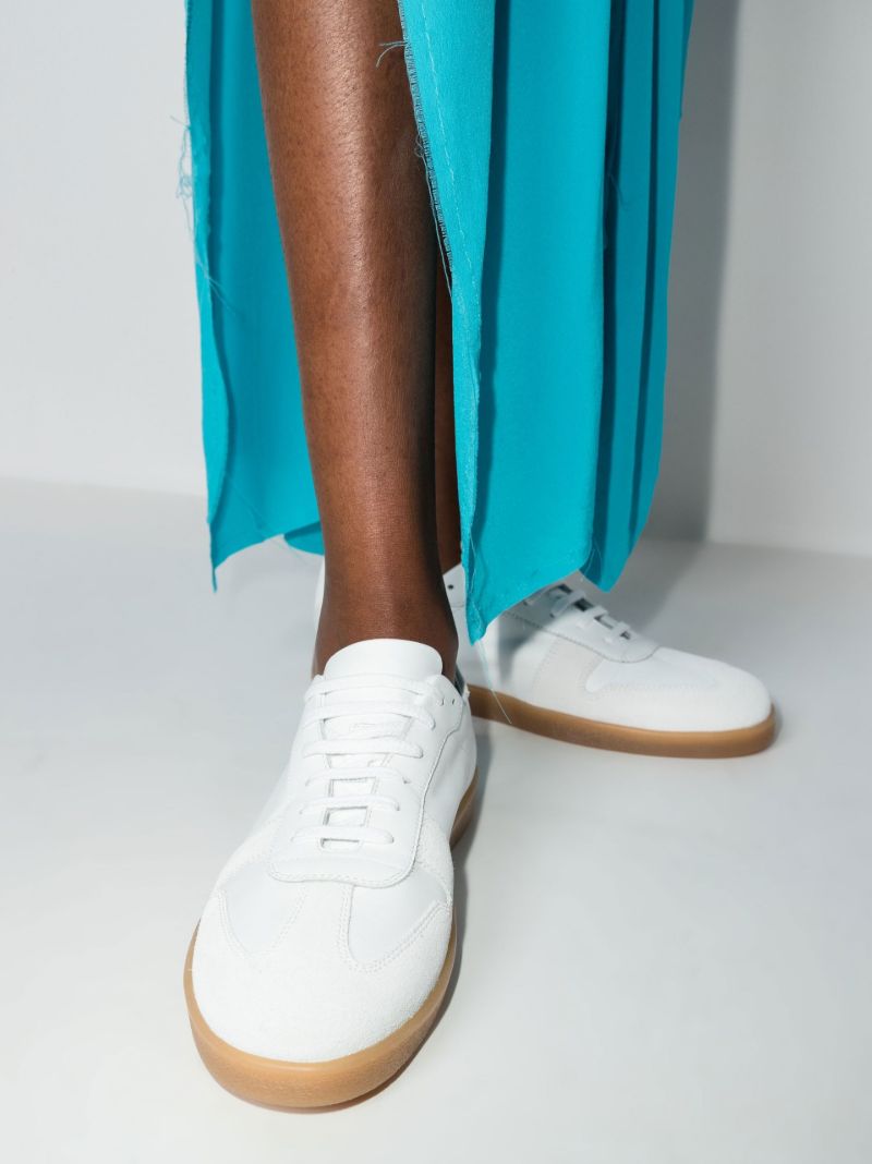White Walker Low Top Leather Sneakers