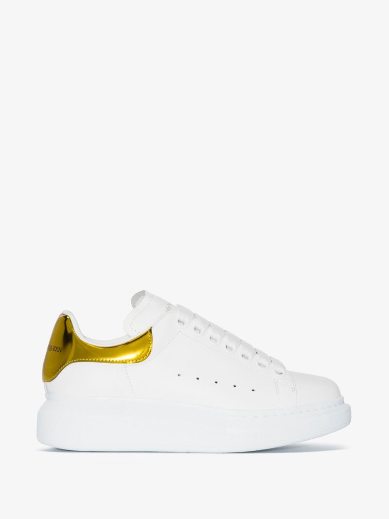 White and Yellow Oversized Sneakers