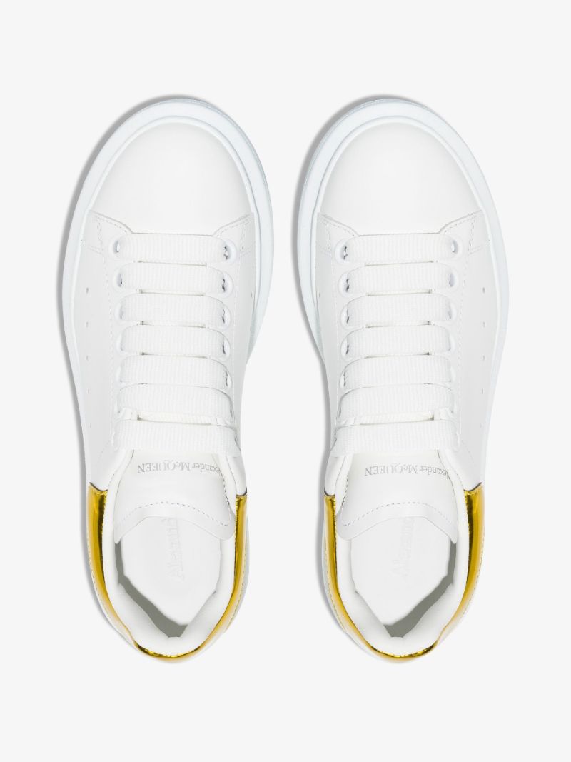 White and Yellow Oversized Sneakers