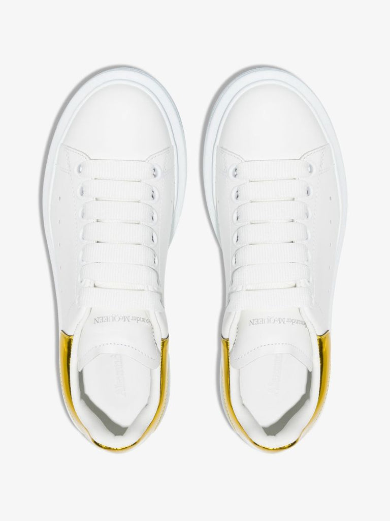 White and Yellow Oversized Sneakers