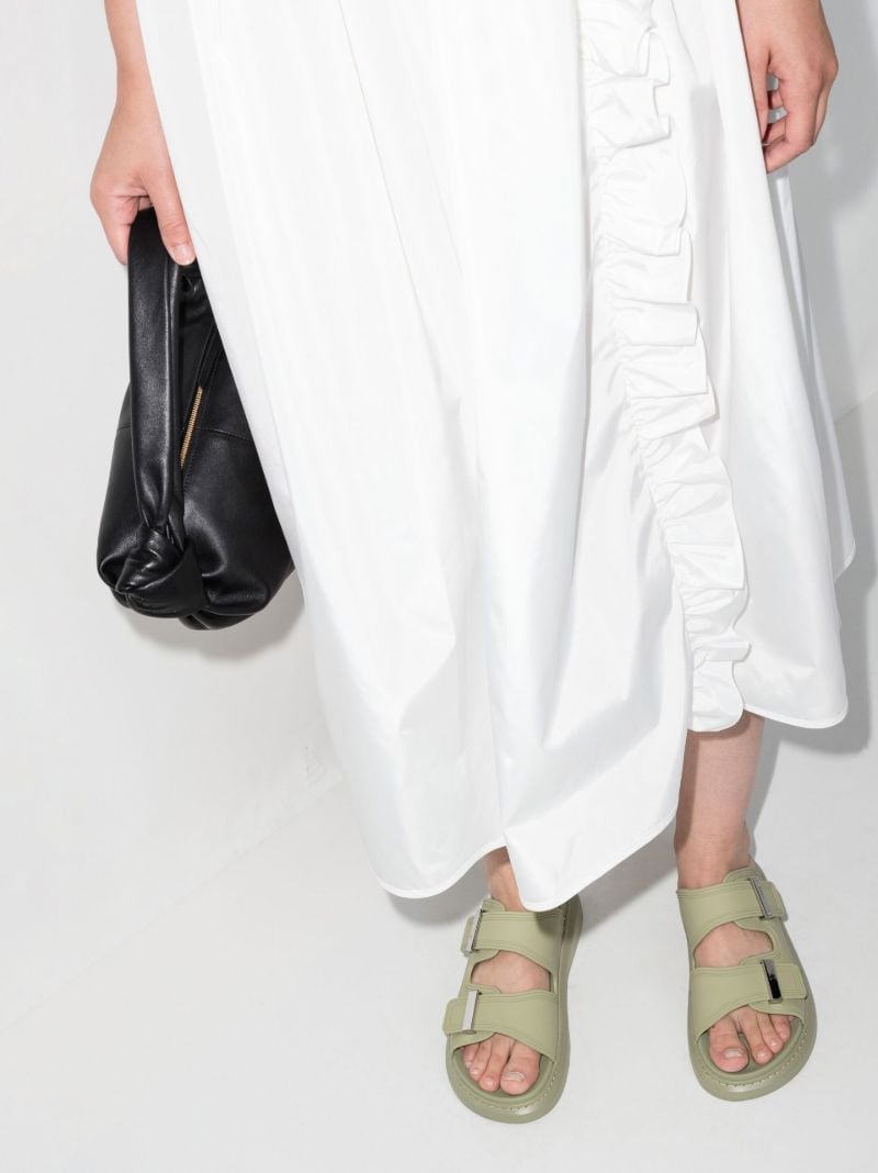 Green Oversized Hybrid Sandals