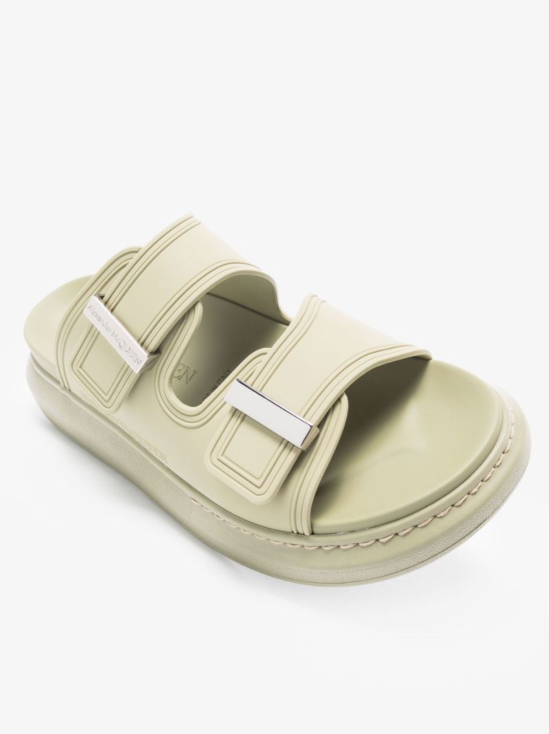 Green Oversized Hybrid Sandals