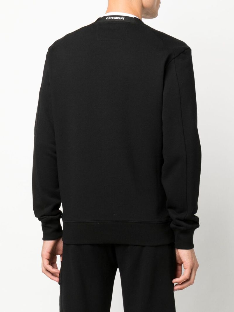 Black Cotton Sweatshirt