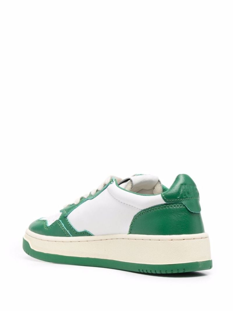 White Medalist Leather Sneakers