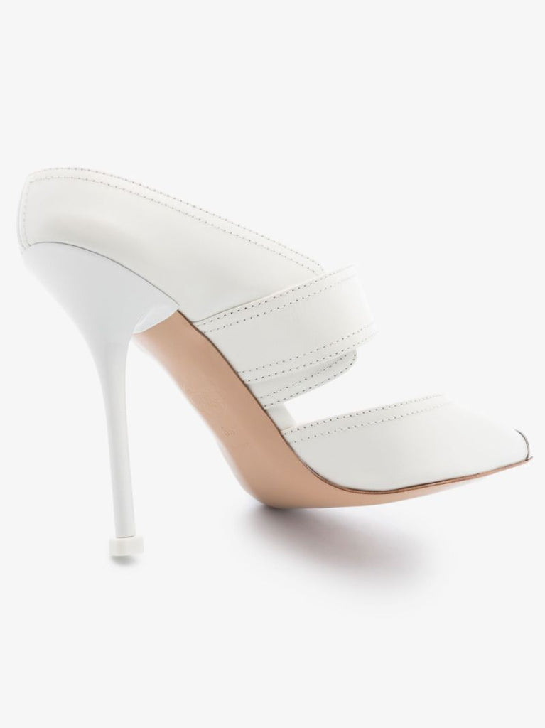 Neutral Punk 105 Buckled Leather Mules