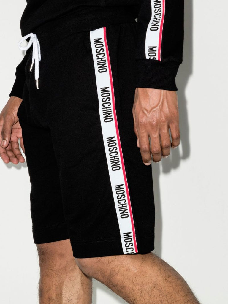 Logo Tape Cotton Track Shorts