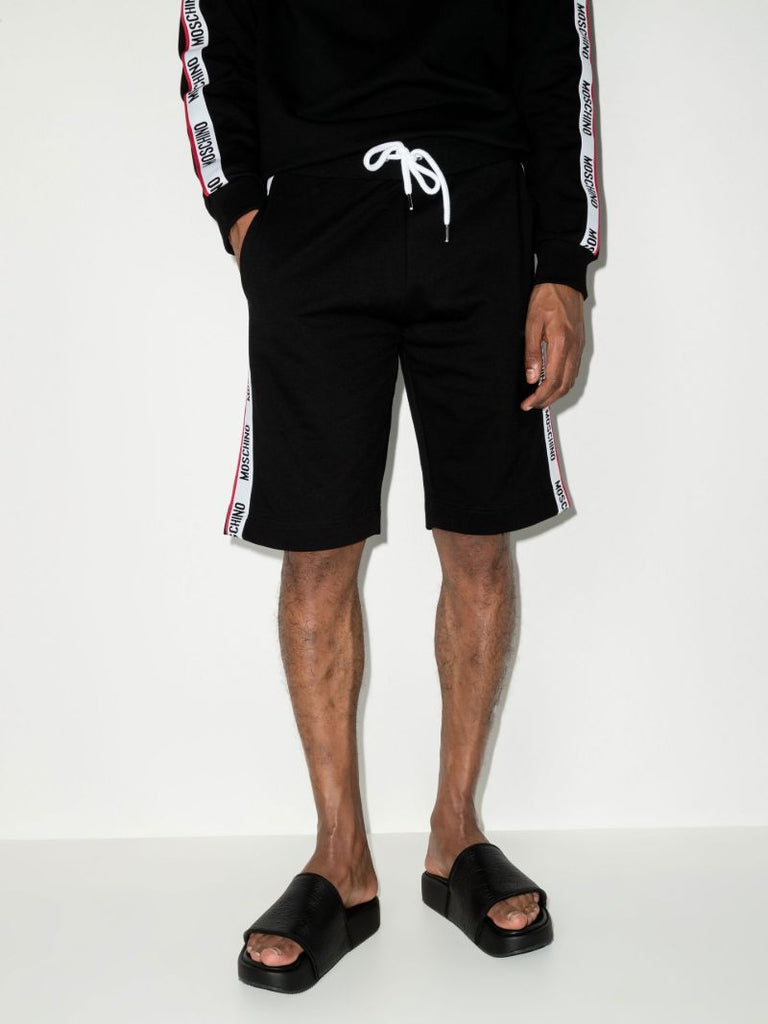 Logo Tape Cotton Track Shorts